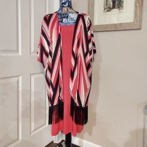 NY Collection Coral Dress with Jacket
